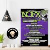 NOFX Punk In Drublic Final Shows San Pedro CA Tour October 4-5-6 2024 At Berth 46 Home Decor Poster Canvas