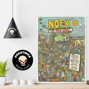 NOFX The Final Shows Day 1 Fri Oct4 2024 Lineup Home Decor Poster Canvas