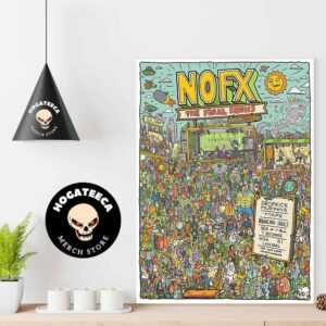 NOFX The Final Shows Day 1 Fri Oct4 2024 Lineup Home Decor Poster Canvas