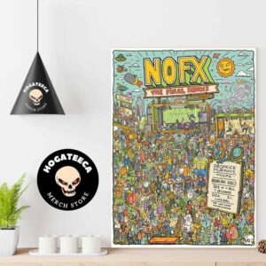 NOFX The Final Shows Where’s NOFX Day 1 On Fri Oct 4 2024 With Lineup In San Pedro California Home Decor Poster Canvas