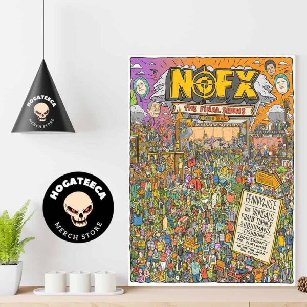 NOFX The Final Shows Where’s NOFX Day 3 On Sun Oct 6 2024 With Lineup In San Pedro California Home Decor Poster Canvas