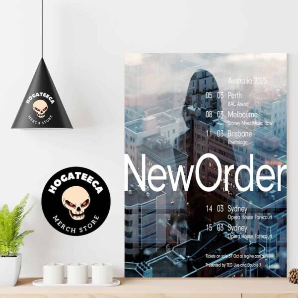 New Order Australia 2025 Show Schedule Home Decor Poster Canvas