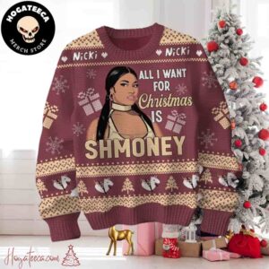 Nicki Minaj ShMoney Christmas Sweater Chirstmas Gifts 2024 Xmas For Family And Friends Ugly Sweater