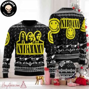 Nirvana Band Ugly Christmas Sweater Chirstmas Gifts 2024 Xmas For Family And Friends Ugly Sweater