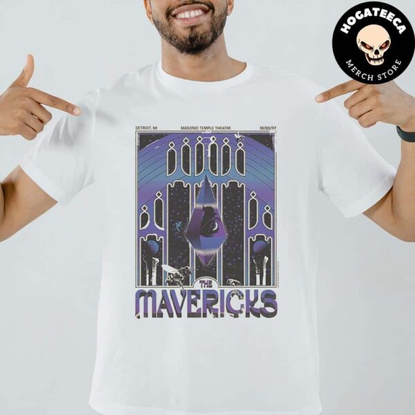 Official Poster For The Legends The Mavericks In Detroit At The Masonic Temple Theatre On Oct 03 2024 Unisex T-Shirt