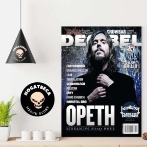 Opeth Appears On The Cover Of Decibel For The Fifth Time Through The December 2024 Issue Of The Band’s Stunning New Album The Last Will And Testament Poster Canvas