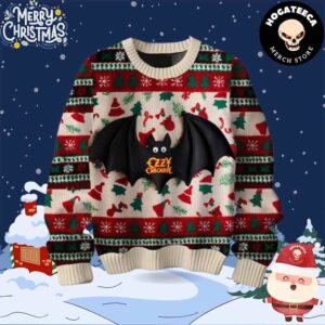 Ozzy Osbourne Being A Bat Ugly Christmas Sweater Chirstmas Gifts 2024 Xmas For Family And Friends Ugly Sweater