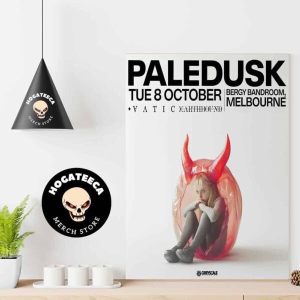 Paledusk Merch Show In Melbourne on the 8th of October Home Decor Poster Canvas