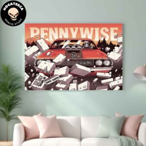 Pennywise Merch For Show In Tacoma On Oct 12 At Temple Theatre Home Decor Poster Canvas