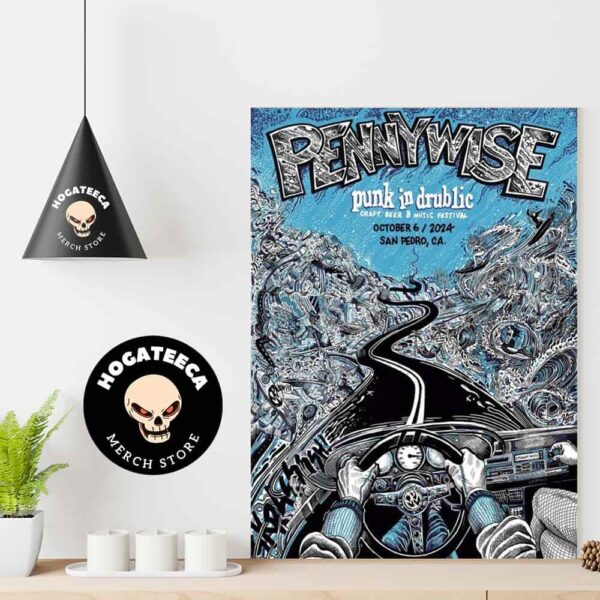 Pennywise Punk In Drublic Craft Beer And Music Festival On Oct 6 2024 In San Pedro CA Home Decor Poster Canvas