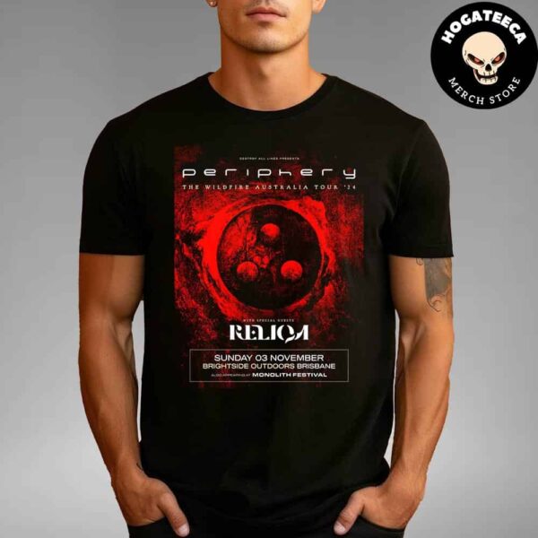 Periphery With Special Guest The Wildfire Australia Tour 2024 In Brisbane On 3 November Unisex T-Shirt