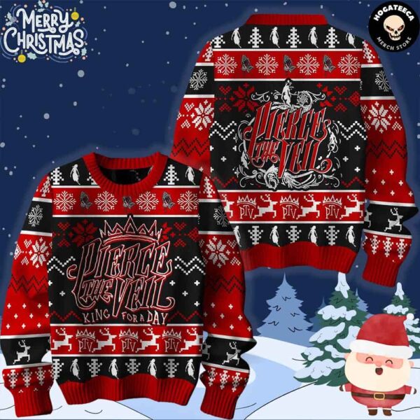 Pierce The Veil King For A Day ft Kellin Quinn Ugly Christmas Sweater Chirstmas Gifts 2024 Xmas For Family And Friends Ugly Sweater