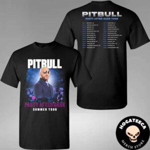 Pitbull Party After Dark Tour 2024 With Special Guest T-Pain Schedule List Date Two Sides Unisex T-Shirt