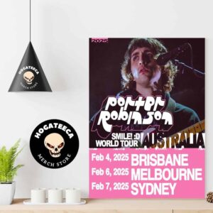 Porter Robinson Smile Word Tour Australia 2025 Show Schedule Home Decor Poster Canvas