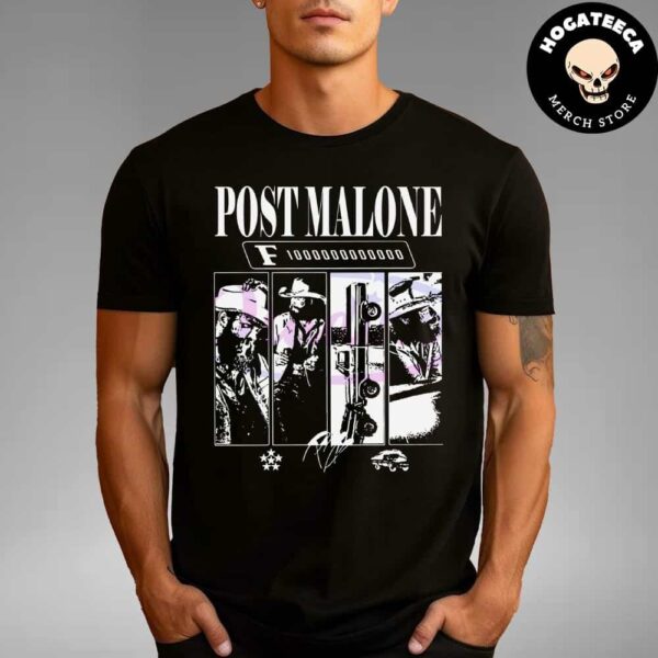 Post Malone F1 Trillion Tour 2024 Vintage Silhouette Unisex T-Shirt