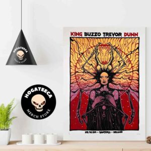 Real King Buzzo And Trevor Dunn Merch For Show On Oct 25 2024 In Santeria Milano Home Decor Poster Canvas