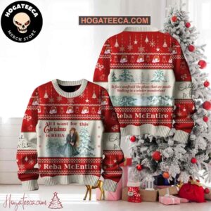 Reba McEntire Walking In A Winter Wonderland Ugly Christmas Sweater Chirstmas Gifts 2024 Xmas For Family And Friends Ugly Sweater