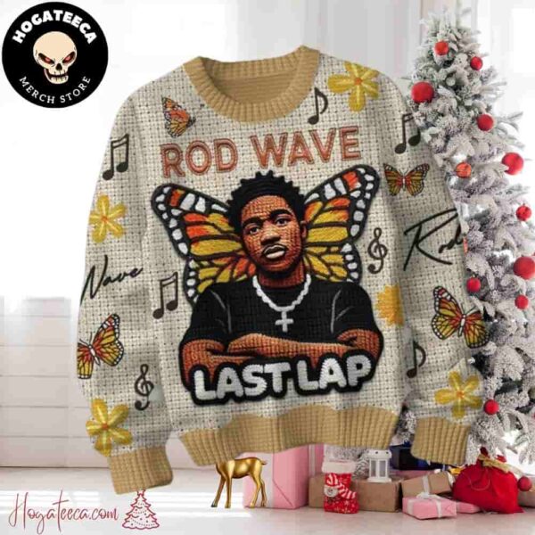 Rod Wave Last Lap Tour Celebration In Chirstmas Gifts 2024 Xmas For Family And Friends Ugly Sweater