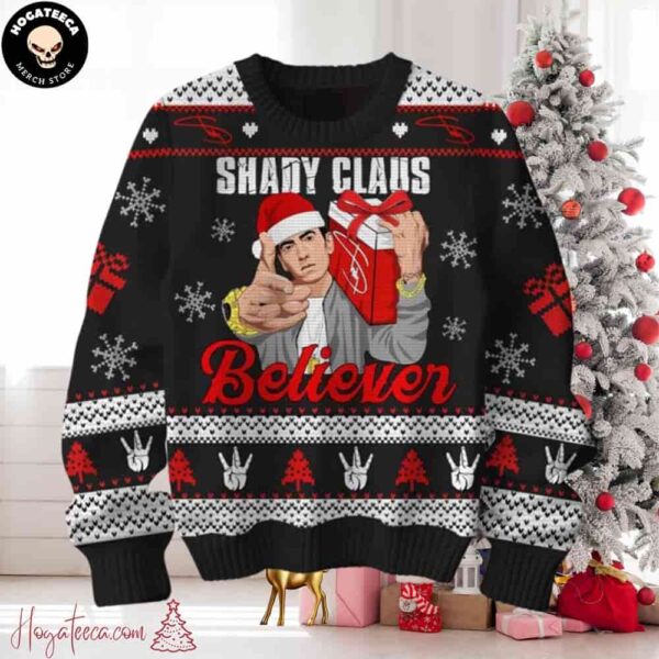 Shady Class Believer Eminem Chirstmas Gifts 2024 Xmas For Family And Friends Ugly Sweater