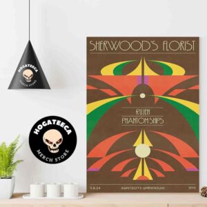 Sherwoods Florist With Rujen And Phantom Ships Merch On 11 8 2024 At Swansons Warehouse Home Decor Poster Canvas