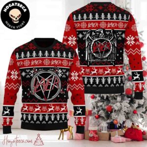 Slayer American Thrash Metal Band King Hanneman Lombardo Araya Christmas Sweater Chirstmas Gifts 2024 Xmas For Family And Friends Ugly Sweater