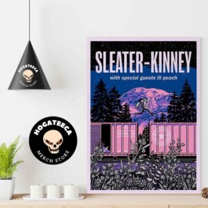 Sleater-Kinney With Ill Peach On Oct 6 2024 In Tacoma WA Home Decor Poster Canvas