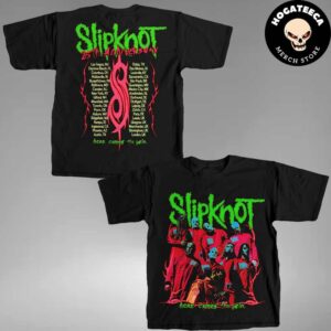 Slipknot 25th Anniversary Tour 2024 Here Comes The Pain City Merch Unisex Two Sides T-Shirt