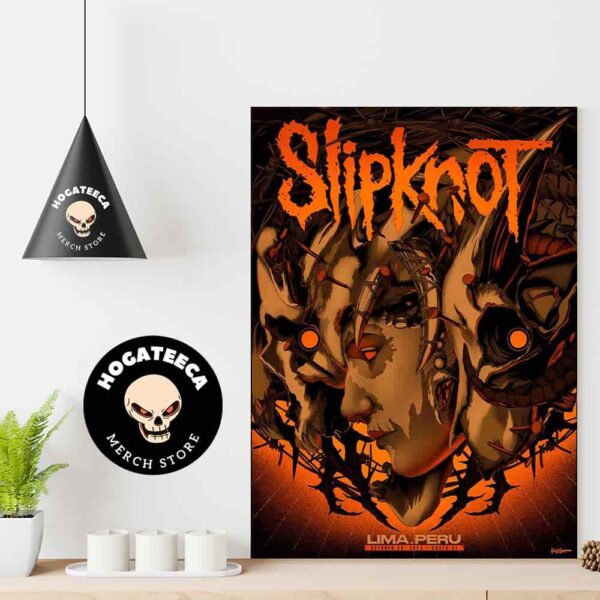 Slipknot Merch In Lima Peru On October 28 2024 At Costa 21 Home Decor Poster Canvas