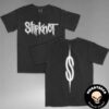 Slipknot The Portal Ritual S Grey Text Logo Merch Two Sides Unisex T-Shirt