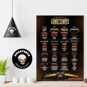 Sonic Temple Festival Rock And Metal Lineup At Historic Crew Stadium In Columbus Ohio On May 8-11 2025 Home Decor Poster Canvas