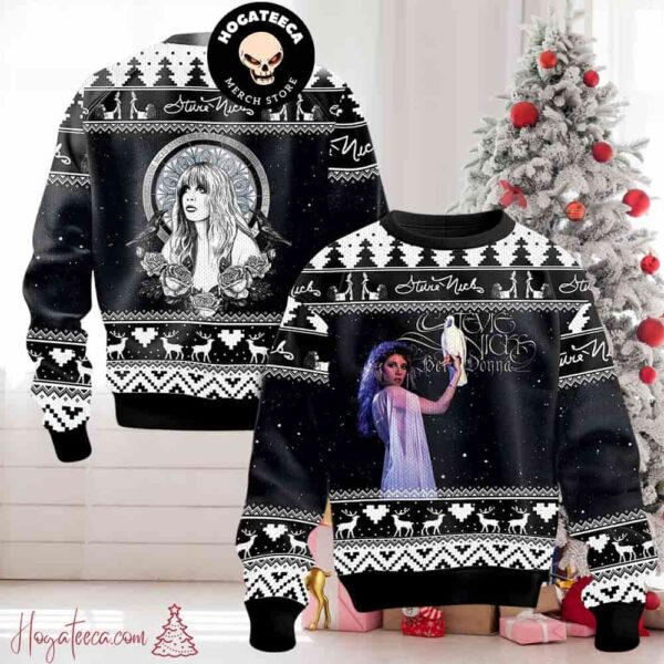 Stevie Nicks Bella Donna Ugly Christmas Sweater Chirstmas Gifts 2024 Xmas For Family And Friends Ugly Sweater