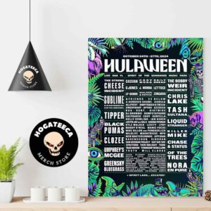 Suwannee Hulaween 2024 October 24 27 Live Oak Florida Spirit Of The Sunwannee Music Park Up Line Up Home Decor Poster Canvas