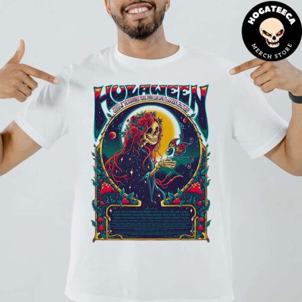 Suwannee Hulaween Merch On October 24 27 2024 Live Oak Florida Spirit Of The Sunwannee Music Park Up Line Up Unisex T Shirt