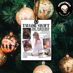 Taylor Swift The Tortured Poets Department Christmas 2024 Tree Decorations Ornament