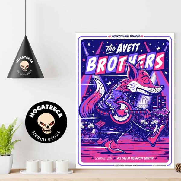 The Avett Brothers Merch For Show At Austin City Limits The Moody Theater On October 13 2024 Home Decor Poster Canvas