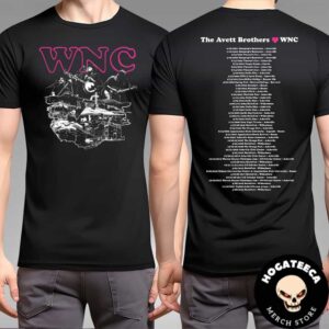 The Avett Brothers WNC Benefit Ss Performance Schedule From 2001 To 2023 Two Sides T-Shirt