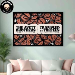 The Avett Brothers X Trampled By Turtles St Paul Gig From Show On Oct 24 2024 Home Decor Poster Canvas