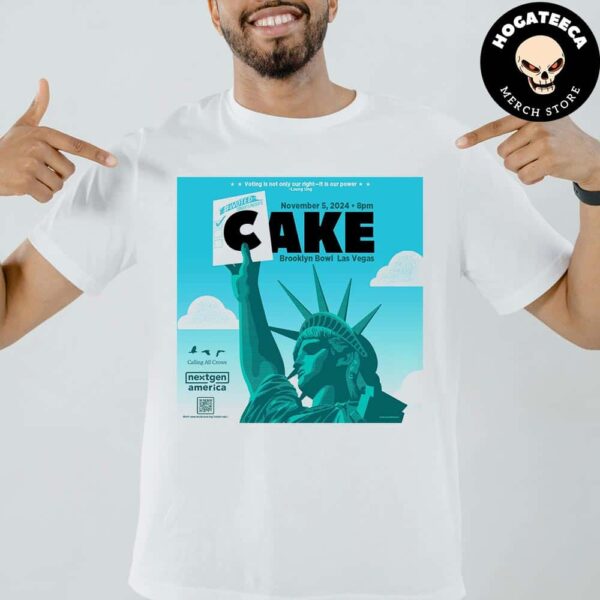 The Band Cakle An Evening with CAKE On November 5 2024 In Brooklyn Bowl Las Vegas Unisex T-Shirt