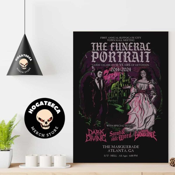 The Funeral Portrait Come Celebrate 10 Years Of Devotion 2014-2024 With Special Guest On Nov 17 At The Masquerade In Atlanta Ga Home Decor Poster Canvas