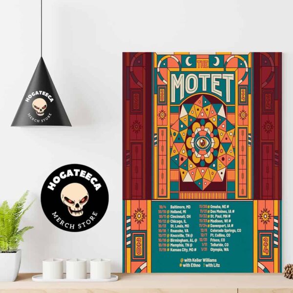 The Motet Tour 2024 With Keller Williams And Ethno And Litz Schedule List Date Home Decor Poster Canvas