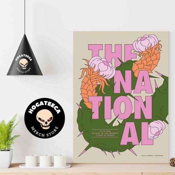 The National Merch For Show In Mexico At Estadio GNP Seguros On Oct 10 2024 Home Decor Poster Canvas