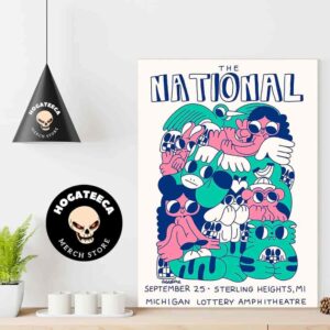 The National Merch On Sept 25 2024 In Sterling Heights MI At Michigan Lottery Amphitheatre Home Decor Poster Canvas