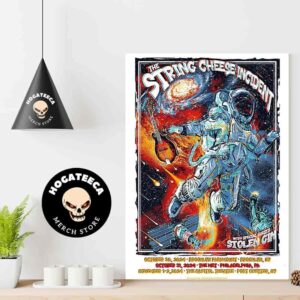 The String Cheese Incident With Stolen Gin Merch Four 4 Night Halloween October 30 November 1-2 2024 In Brooklyn NY And Port Chester NY Home Decor Poster Canvas