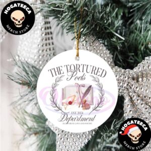 The Tortured Poets Department New Album Era Christmas 2024 Tree Decorations Ornament