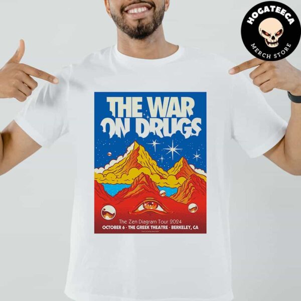 The War On Drugs The Zen Diagram Tour 2024 On October 6 At The Greek Theatre In Berkeley CA Unisex T-Shirt