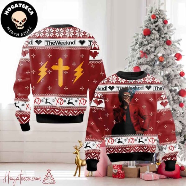 The Weeknd XO Ugly Christmas Sweater Chirstmas Gifts 2024 Xmas For Family And Friends Ugly Sweater