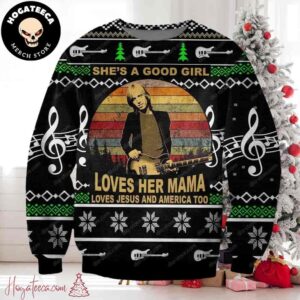 Tom Petty Loves Her Mama Loves Jeus And Amrica Too Chirstmas Gifts 2024 Xmas For Family And Friends Ugly Sweater