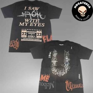 Travis Scott Utopia Circus Maximus Melbourne Australia 2024 Show Merch On October 22-23 I Saw Utopia With My Eyes Two Sides Unisex T-Shirt