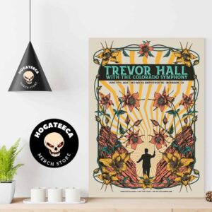 Trevor Hall With The Colorado Symphony At Red Rocks In Morrison Co On June 9th 2024 Home Decor Poster Canvas