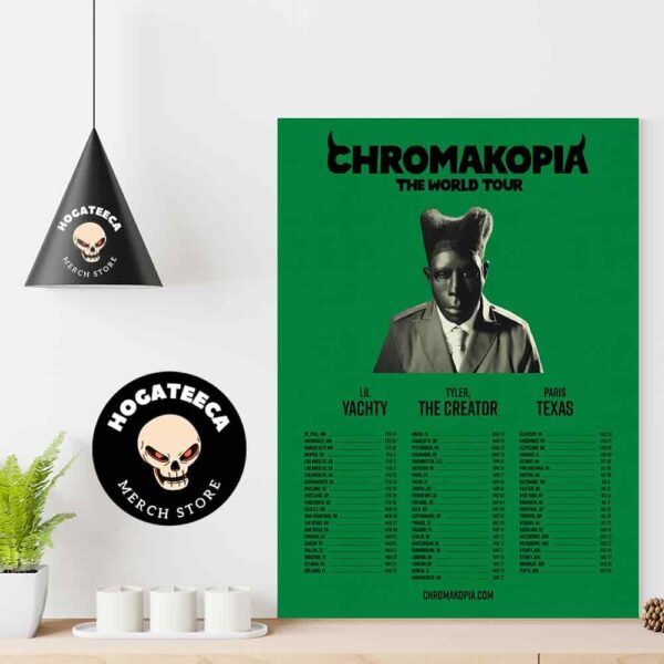 Tyler The Creator Chromakopia World Tour From Feb 2025 To Sept 2025 Home Decor Poster Canvas